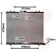 VAN WEZEL radiator, engine cooling 52002136 - Car cooler