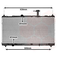 VAN WEZEL chladič, chlazení motoru 52012705 - Car cooler