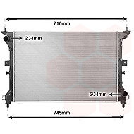 VAN WEZEL radiator, engine cooling 52012711 - Car cooler