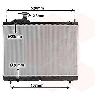 VAN WEZEL radiator, engine cooling 52012712 - Car cooler