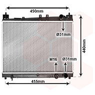 VAN WEZEL radiator, engine cooling 53002258 - Car cooler