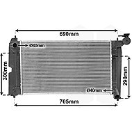 VAN WEZEL radiator, engine cooling 53002302 - Car cooler