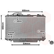 VAN WEZEL radiator, engine cooling 53002348 - Car cooler