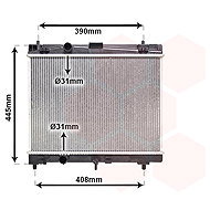 VAN WEZEL radiator, engine cooling 53002357 - Car cooler