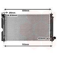 VAN WEZEL radiator, engine cooling 53002386 - Car cooler