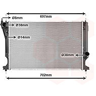 VAN WEZEL radiator, engine cooling 53002399 - Car cooler