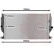 VAN WEZEL radiator, engine cooling 53002402 - Car cooler