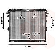 VAN WEZEL radiator, engine cooling 53002432 - Car cooler