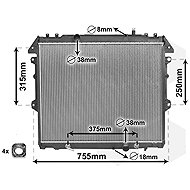 VAN WEZEL radiator, engine cooling 53002496 - Car cooler