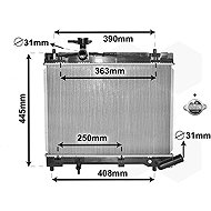 VAN WEZEL radiator, engine cooling 53002663 - Car cooler