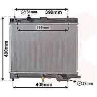 VAN WEZEL radiator, engine cooling 53002716 - Car cooler