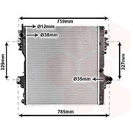 VAN WEZEL radiator, engine cooling 53012707 - Car cooler