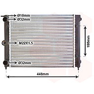 VAN WEZEL radiator, engine cooling 58002038 - Car cooler