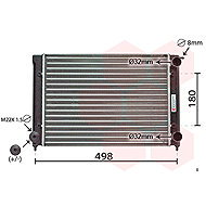 VAN WEZEL radiator, engine cooling 58002040 - Car cooler