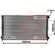 VAN WEZEL radiator, engine cooling 58002045 - Car cooler
