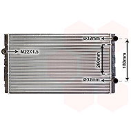 VAN WEZEL radiator, engine cooling 58002104 - Car cooler