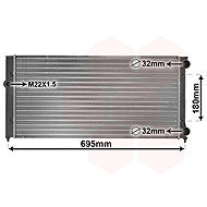 VAN WEZEL radiator, engine cooling 58002109 - Car cooler
