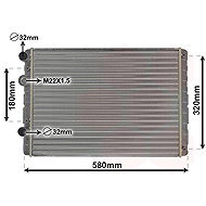 VAN WEZEL radiator, engine cooling 58002130 - Car cooler