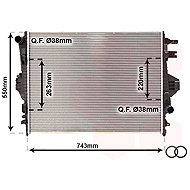VAN WEZEL radiator, engine cooling 58002316 - Car cooler