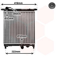 VAN WEZEL radiator, engine cooling 58002325 - Car cooler