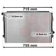 VAN WEZEL radiator, engine cooling 58002336 - Car cooler