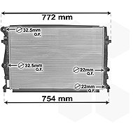 VAN WEZEL radiator, engine cooling 58002343 - Car cooler