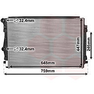 VAN WEZEL radiator, engine cooling 58002344 - Car cooler