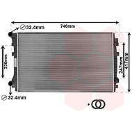 VAN WEZEL radiator, engine cooling 58012338 - Car cooler