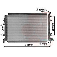 VAN WEZEL radiator, engine cooling 58012715 - Car cooler