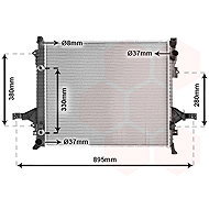 VAN WEZEL radiator, engine cooling 59002133 - Car cooler
