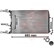VAN WEZEL radiator, engine cooling 76002006 - Car cooler