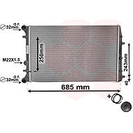 VAN WEZEL radiator, engine cooling 76002008 - Car cooler