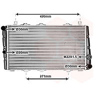 VAN WEZEL radiator, engine cooling 76002009 - Car cooler