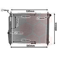 VAN WEZEL radiator, engine cooling 81002066 - Car cooler