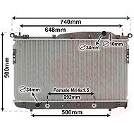 VAN WEZEL radiator, engine cooling 81002135 - Car cooler