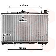 VAN WEZEL radiator, engine cooling 82002044 - Car cooler