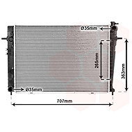 VAN WEZEL radiator, engine cooling 82002126 - Car cooler