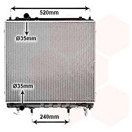 VAN WEZEL radiator, engine cooling 82002146 - Car cooler