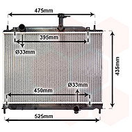 VAN WEZEL radiator, engine cooling 82002170 - Car cooler