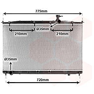 VAN WEZEL radiator, engine cooling 82002173 - Car cooler