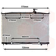 VAN WEZEL radiator, engine cooling 82002174 - Car cooler