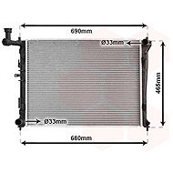 VAN WEZEL radiator, engine cooling 82002179 - Car cooler