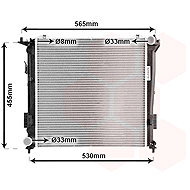 VAN WEZEL radiator, engine cooling 82002181 - Car cooler