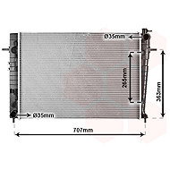 VAN WEZEL radiator, engine cooling 82002204 - Car cooler