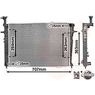 VAN WEZEL radiator, engine cooling 82002210 - Car cooler