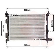 VAN WEZEL radiator, engine cooling 82002277 - Car cooler