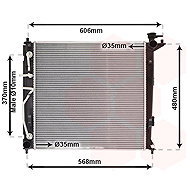 VAN WEZEL radiator, engine cooling 82002282 - Car cooler