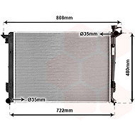 VAN WEZEL radiator, engine cooling 82002285 - Car cooler