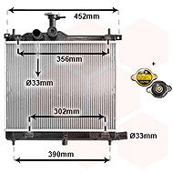 VAN WEZEL radiator, engine cooling 82002290 - Car cooler