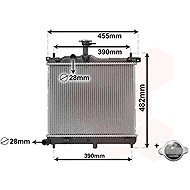 VAN WEZEL radiator, engine cooling 82002291 - Car cooler